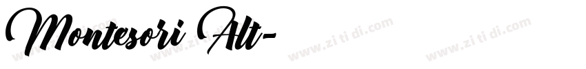 Montesori Alt字体转换
